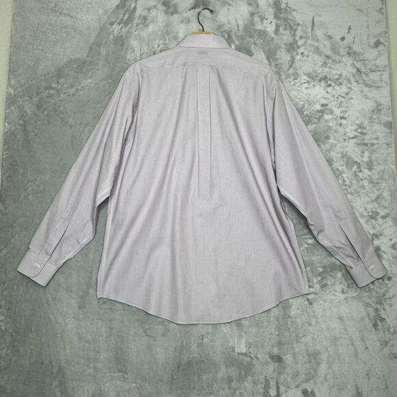 Brooks Brothers Classic Shirt Mens 16.5 36 Non Iron 100% Supima Cotton Striped - Picture 2 of 9
